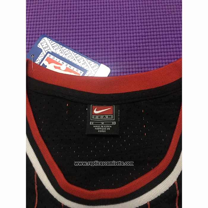 Camiseta Chicago Bulls Michael Jordan #23 Retro 1995-96 Negro